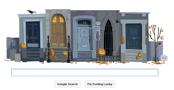 Google Halloween Home page 2012